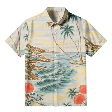 Personality fashionEcru 60s Button-up Shirt