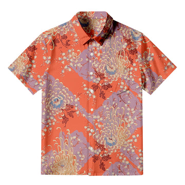 Personality fashionROYAL FLOWER Button-up Shirt