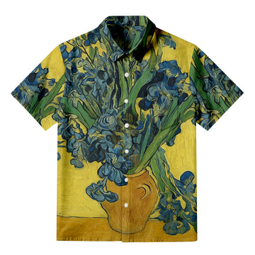 Personality fashionVan Gogh Irises Button-up Shirt