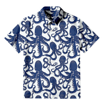 Personality fashionOcean Octopus Button-up Shirt