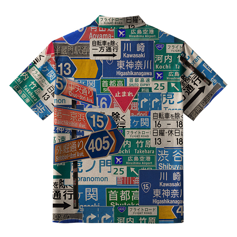 Japanese Urban Navigation Aloha Hawaiian Shirt