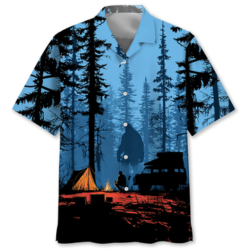 Night Watch Bigfoot Hawaiian Shirt