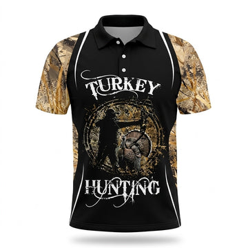 Turkey Hunting With Bow Polo Shirt