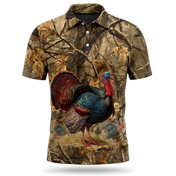 Turkey Hunting Camo Polo Shirt
