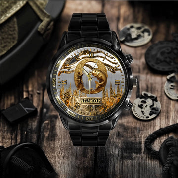 Custom Letter Watchl For Fishing Lovers Custom Watch - Personalized Name - Gift for Fishing Enthusiast