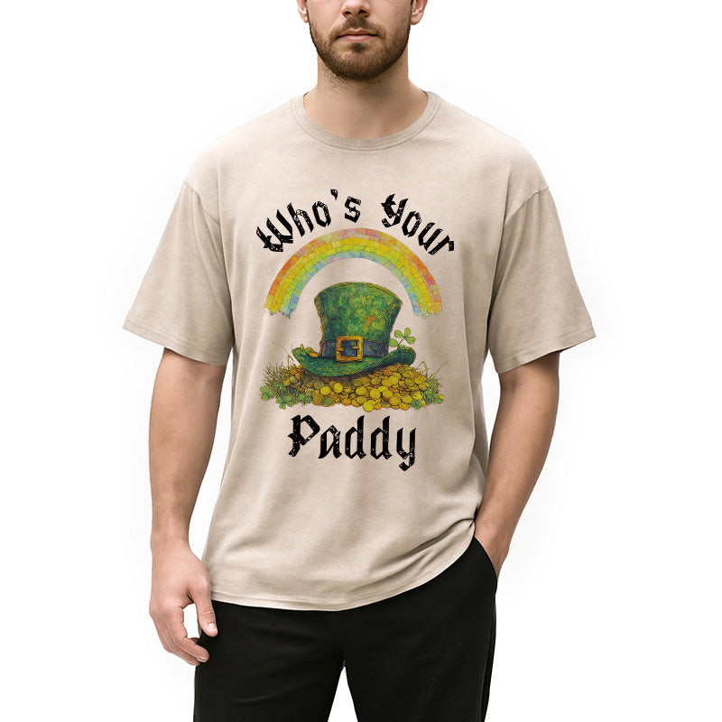 Personality fashion Funny St Patricks Day Washed T-Shirt