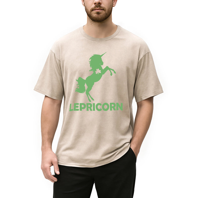 Personality fashion Lepricorn For St Patrick's Day Washed T-Shirt
