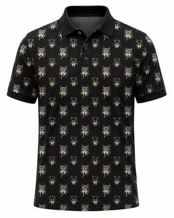 Coyote Head Smoking Cigarette Polo Shirt VCP1009
