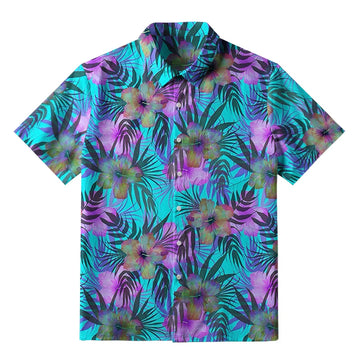 Personality fashion  Retro Three-Eyed Tiger Button-up Shirt