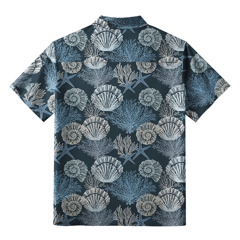 Seashell And Starfish Aloha Hawaiian Shirt