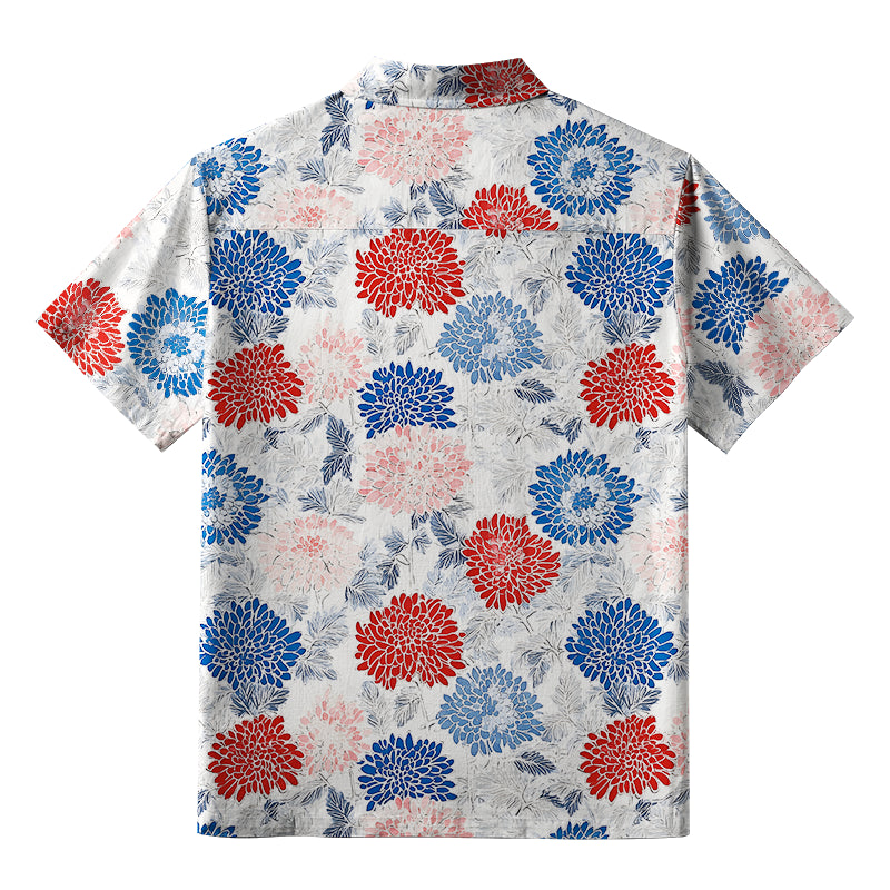 Vibrant Floral Aloha Hawaiian Shirt