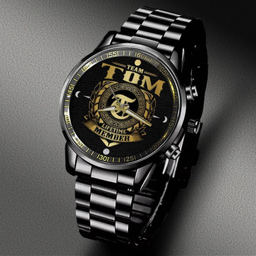 TOM W8 - LIFETIME MEMBER - Black Fashion Watch Custom Your Name, Best Family Gifts
