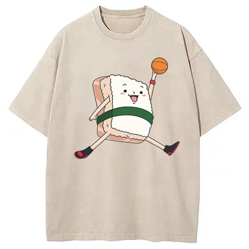 Personality fashion Air Sushi Washed T-Shirt