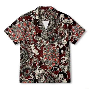 Japanese Retro Dragon Hawaiian Shirt