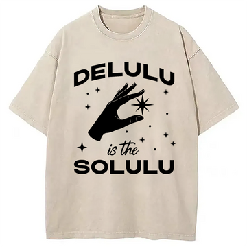 Personality fashion Funny Social Media Meme Washed T-Shirt