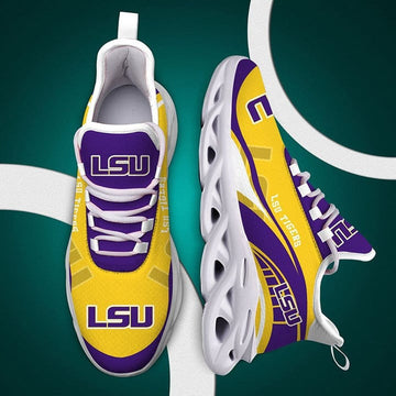 LSU Tigers Gold Max Soul Clunky Shoes Yeezy Running Sneakers