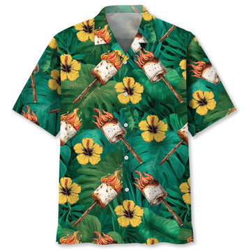 Fire Toasted Marshmallow Hawaiian Shirt