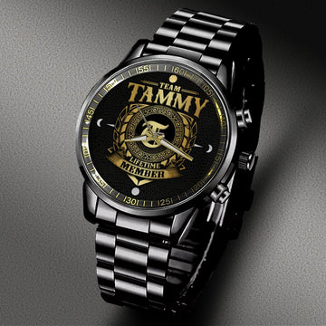 TAMMY - LIFETIME MEMBER - Black Fashion Watch Custom Your Name, Best Family Gifts