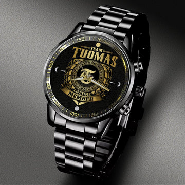 TATRO W8 - LIFETIME MEMBER - Black Fashion Watch Custom Your Name, Best Family Gifts