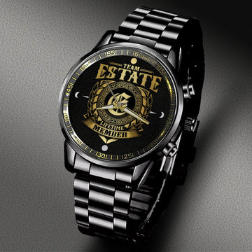 ESTATE W8 - LIFETIME MEMBER - Black Fashion Watch Custom Your Name, Best Family Gifts