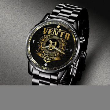 VENTO W8 - LIFETIME MEMBER - Black Fashion Watch Custom Your Name, Best Family Gifts