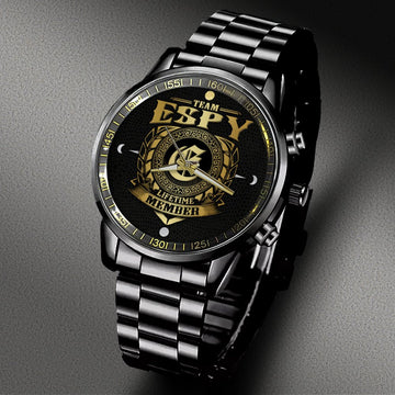 ESPY - LIFETIME MEMBER - Black Fashion Watch Custom Your Name, Best Family Gifts