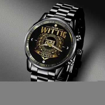 WITTIG W8 - LIFETIME MEMBER - Black Fashion Watch Custom Your Name, Best Family Gifts