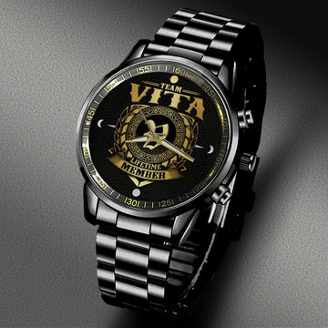 VITA - LIFETIME MEMBER - Black Fashion Watch Custom Your Name, Best Family Gifts