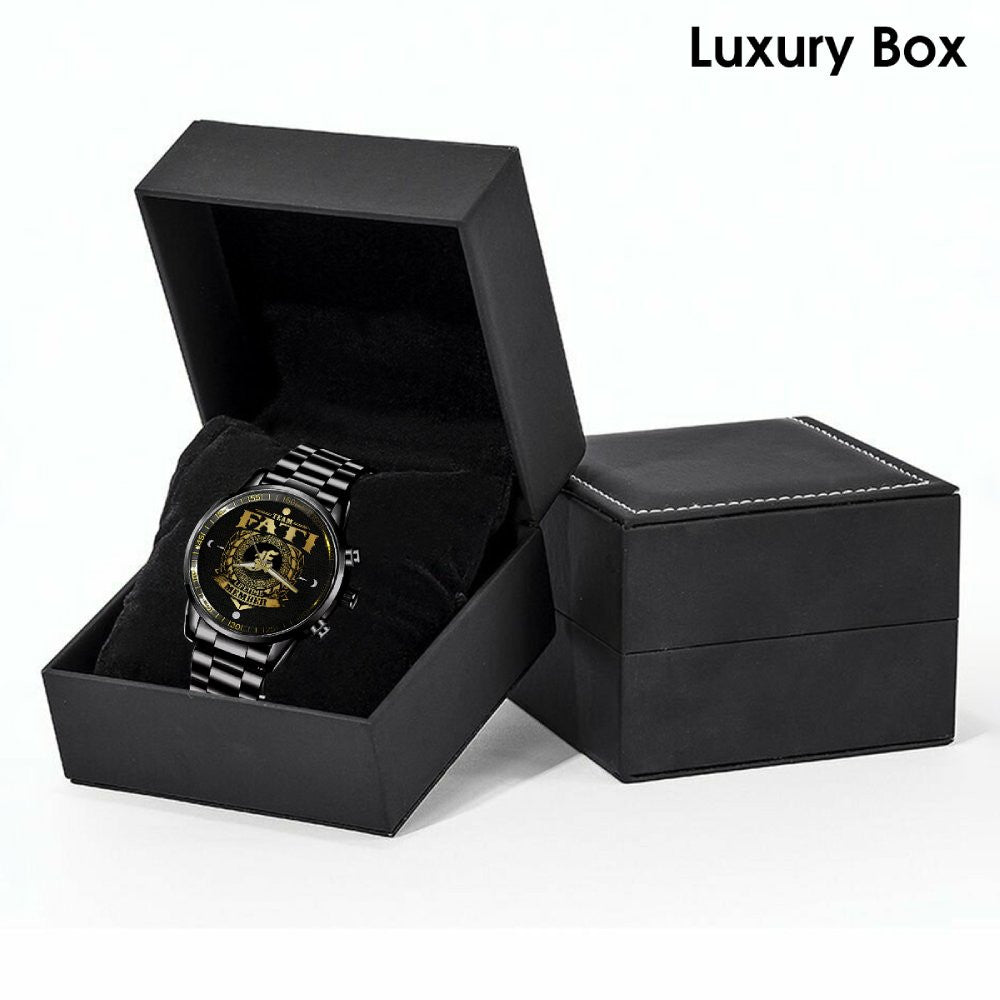 FATI W8 - LIFETIME MEMBER - Black Fashion Watch Custom Your Name, Best Family Gifts