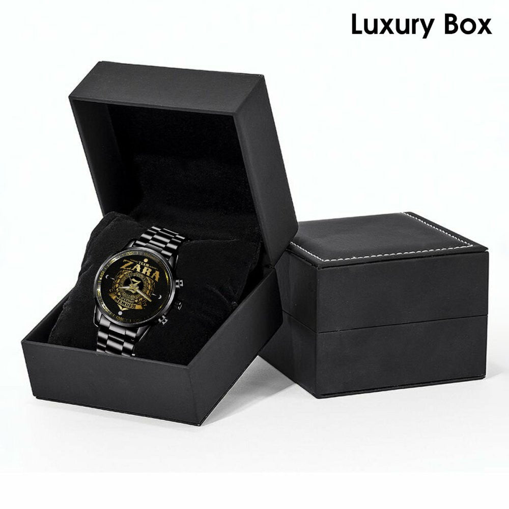 ZARA - LIFETIME MEMBER - Black Fashion Watch Custom Your Name, Best Family Gifts