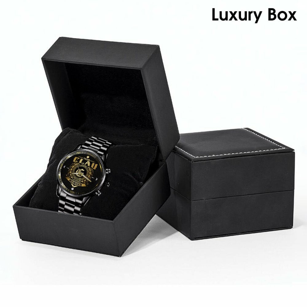 CLAU W8 - LIFETIME MEMBER - Black Fashion Watch Custom Your Name, Best Family Gifts