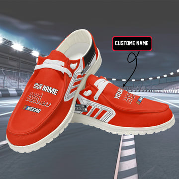 Wood Brothers Racing Nascar League Team Personalized Sport Pattern Hey Dude Shoes Sneaker