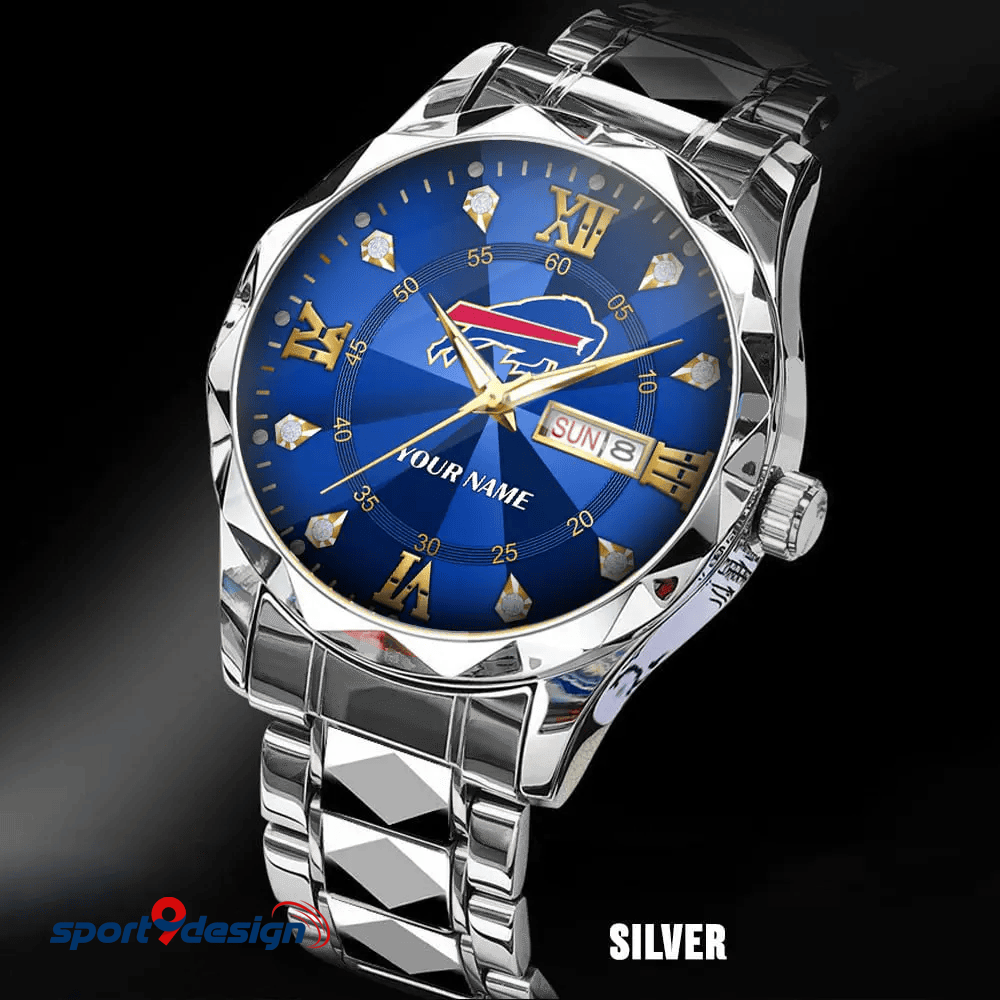 Buffalo Bills - American Football Men Luxury Hand Watch All Team Custom Any Name Gift For Fan - Limited Edition