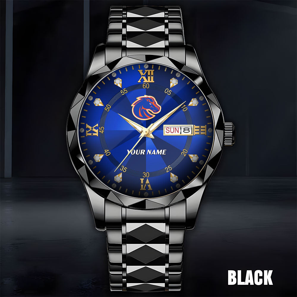 Boise State Broncos | Men Luxury Hand Watch Custom Any Name Gifts For Fan