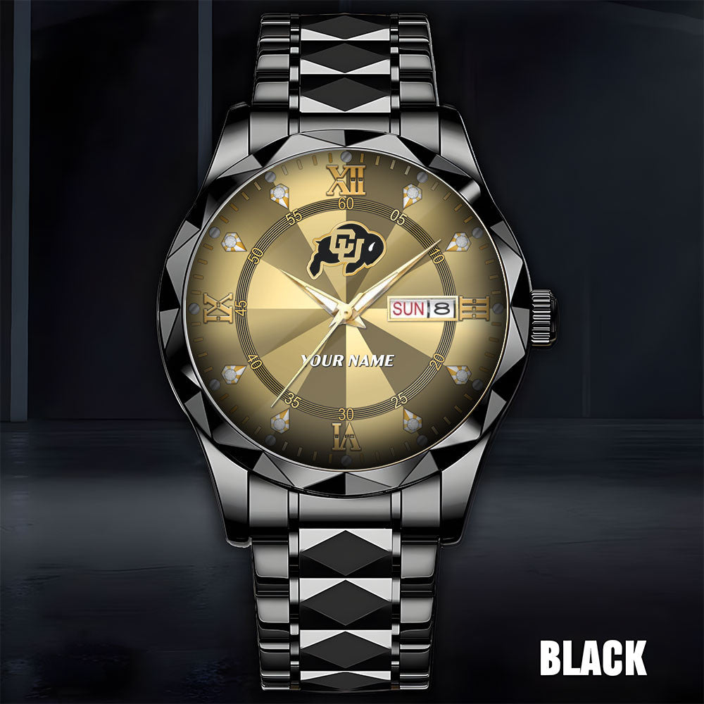 Colorado Buffaloes | Men Luxury Hand Watch Custom Any Name Gifts For Fan