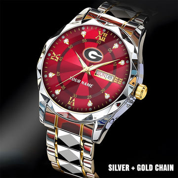 Georgia Bulldogs | Men Luxury Hand Watch Custom Any Name Gifts For Fan