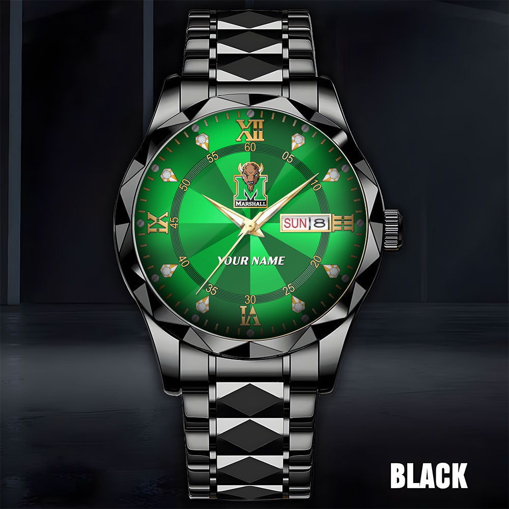 Marshall Thundering Herd | Men Luxury Hand Watch Custom Any Name Gifts For Fan