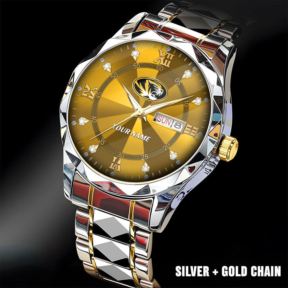 Missouri Tigers | Men Luxury Hand Watch Custom Any Name Gifts For Fan