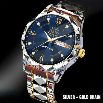 Notre Dame Fighting Irish | Men Luxury Hand Watch Custom Any Name Gifts For Fan