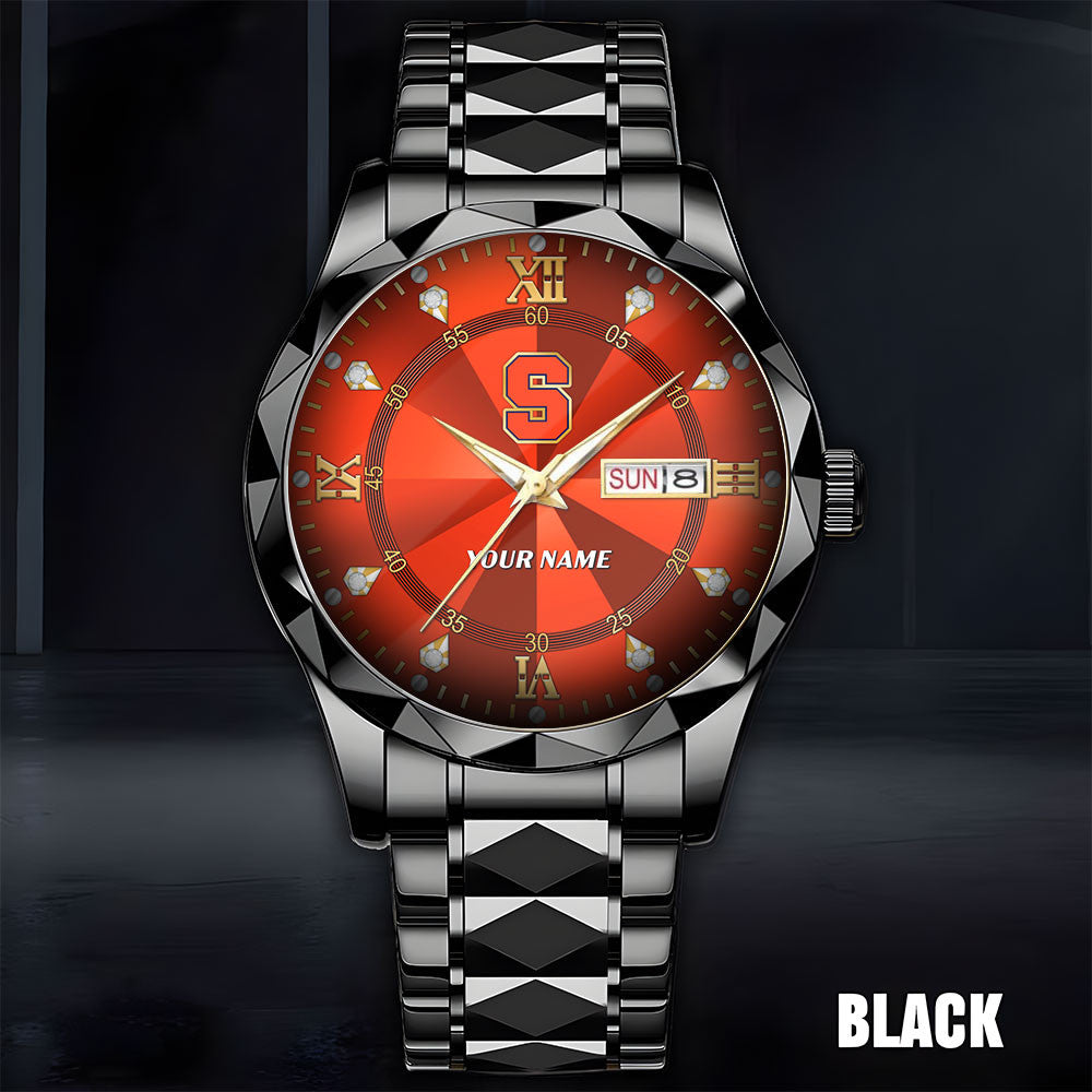 Syracuse Orange | Men Luxury Hand Watch Custom Any Name Gifts For Fan