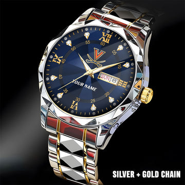 Virginia Cavaliers | Men Luxury Hand Watch Custom Any Name Gifts For Fan