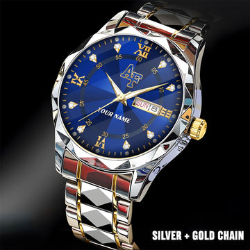 Air Force Falcons | Men Luxury Hand Watch Custom Any Name Gifts For Fan