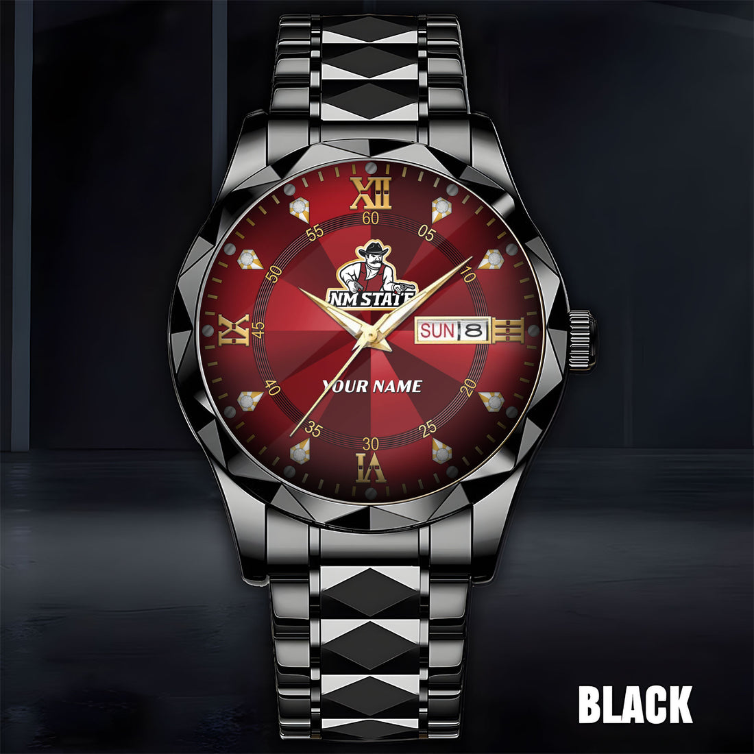 New Mexico State Aggies | Men Luxury Hand Watch Custom Any Name Gifts For Fan