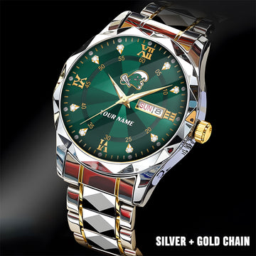 Tulane Green Wave | Men Luxury Hand Watch Custom Any Name Gifts For Fan