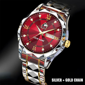 Northern Illinois | Men Luxury Hand Watch Custom Any Name Gifts For Fan