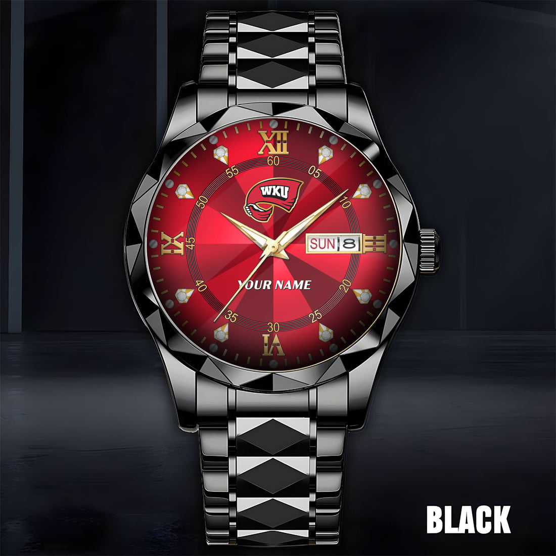 Western Kentucky Hilltoppers | Men Luxury Hand Watch Custom Any Name Gifts For Fan