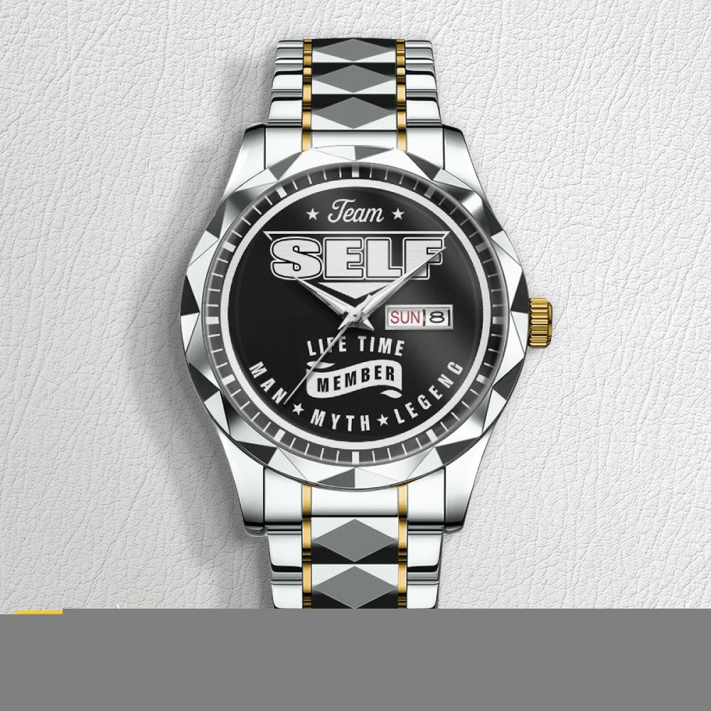 SELF  Luxury Alloy-Men Watch, Personalized Premium Gift for Anniversary