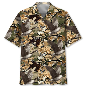 Camouflage Goose Hunting Hawaiian Shirt