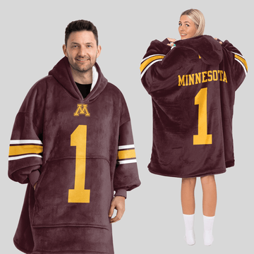 #1 Minnesota Football Unisex Blanket Hoodie