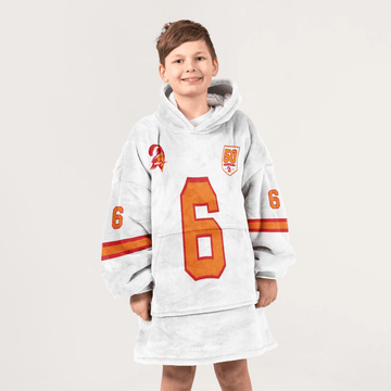 Kid B.M 6 Tampa Bay Football 50th Season Game Unisex Blanket Hoodie
